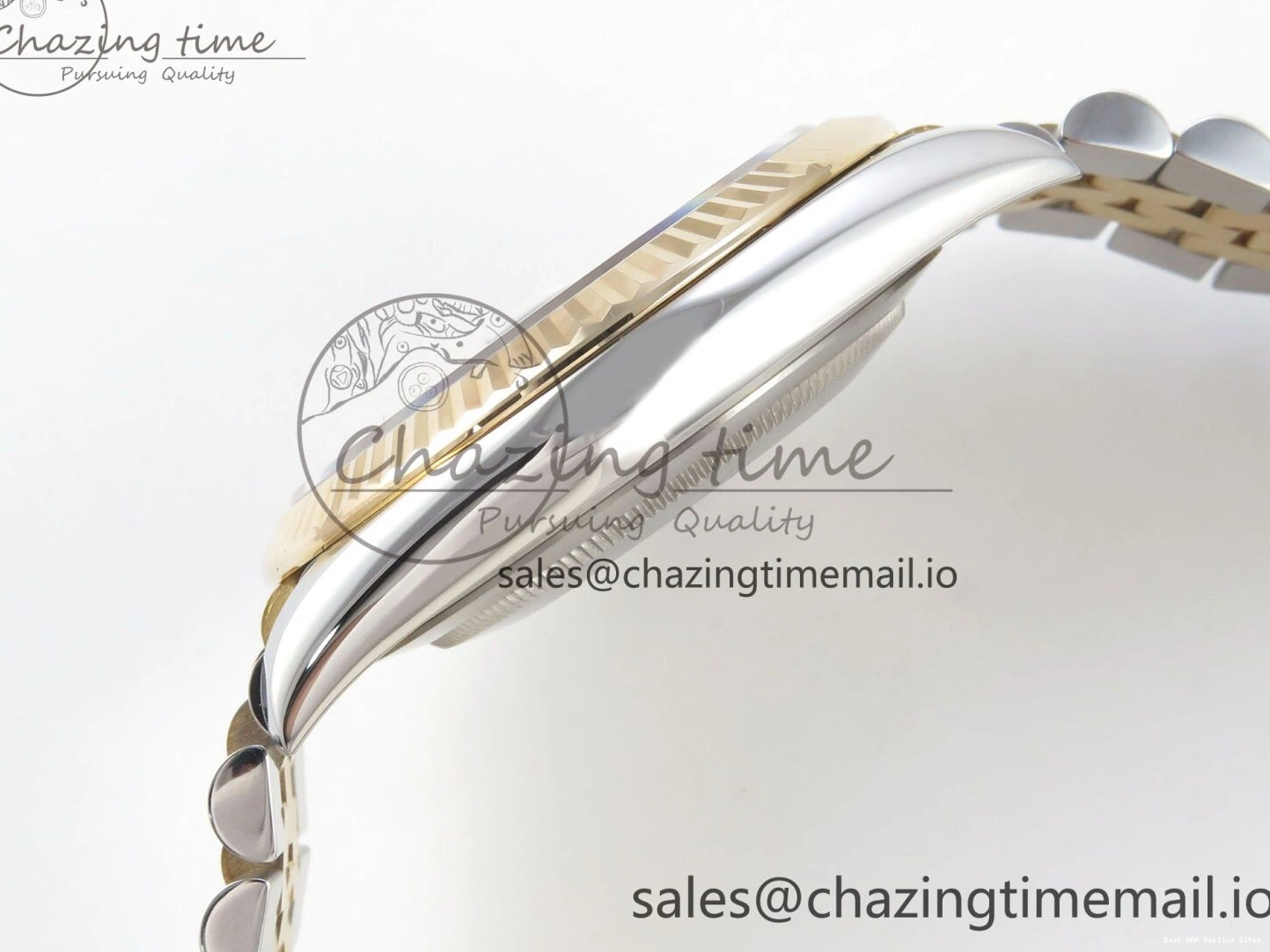 AAA Replica Watches on SS YG Dial DateJust SA Bracelet MOP 1:1 Jubilee Best White Diamond YG 299 Edition 3EF 41mm Chic SS 126333 0106